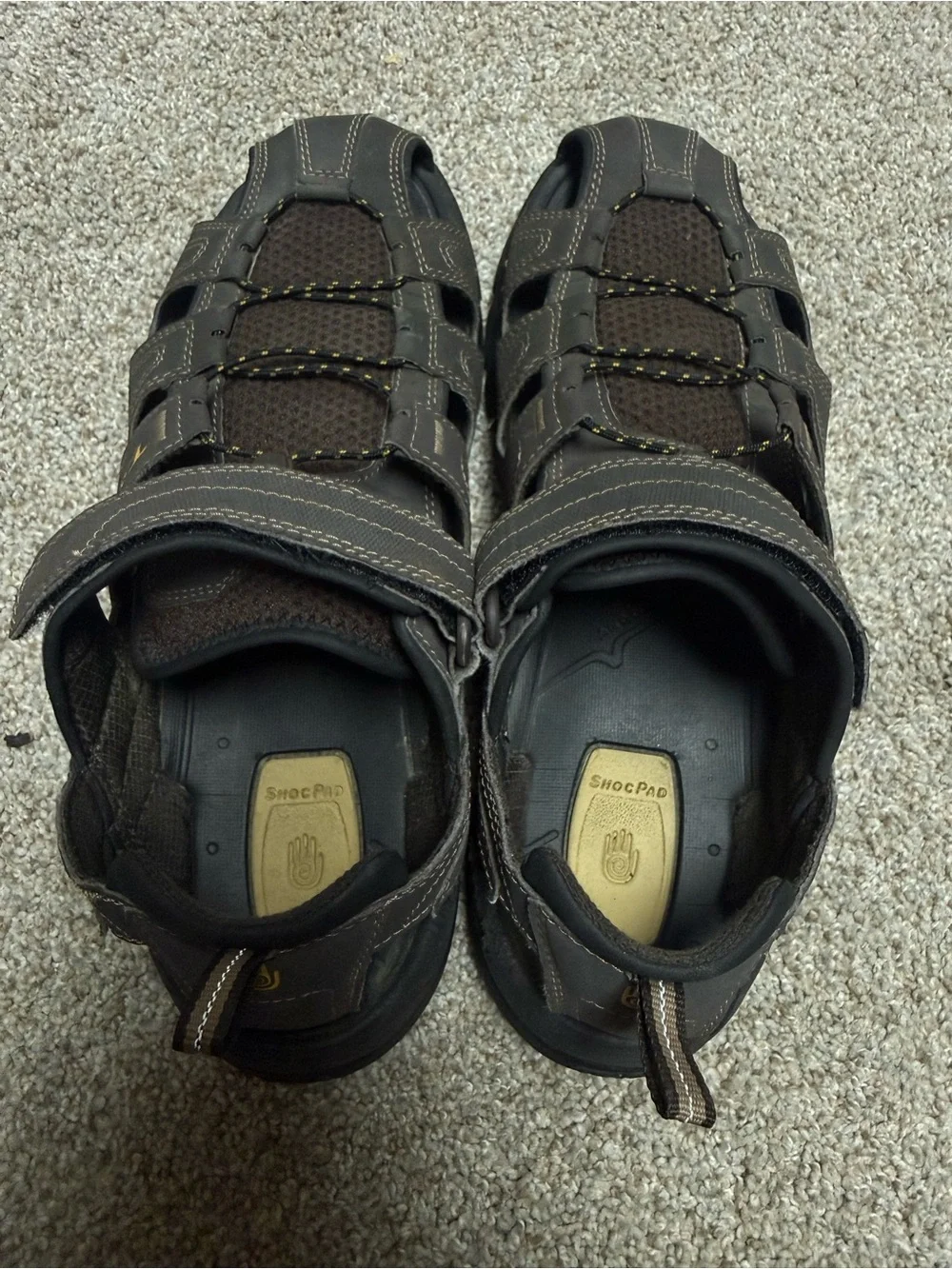 Teva Forebay Fisherman Sport Hiking Sandals Men's Size 11 Brown Adjustable Sport